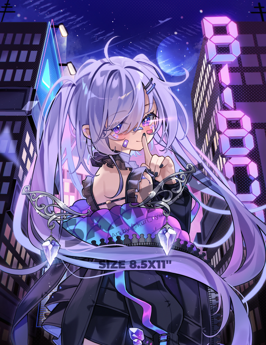 Nanci バニー　ネオンpurple dreamer Art Print Jane Doe ZZZ - Zenless Zone Zero Poster — Kuri